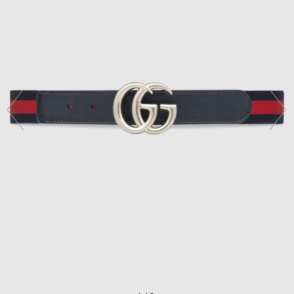 Children’s Youth Gucci Web Elastic Belt Size Large EUC